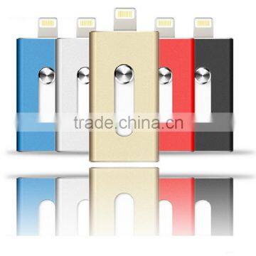 5 Colors Available Metal OTG Usb Drive For Iphone 32Gb