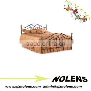 alexander-wrought-iron-bed/wrought iron bed/Rustic Pine bed/TWI-FB-BAROQUE-1