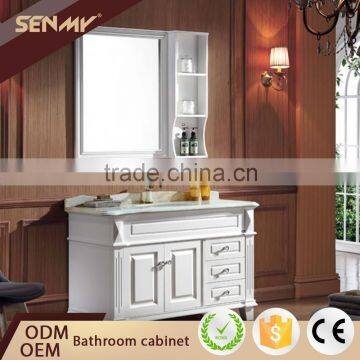 Country Style Bathroom Furniture Oak Solid Wood Bathroom Cabinet                        
                                                Quality Choice