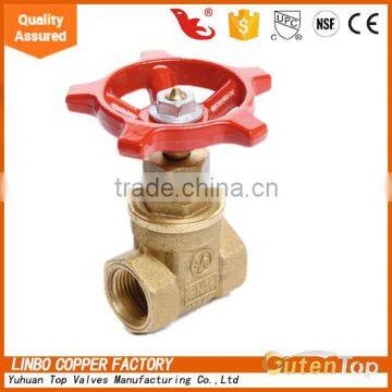 LB-GutenTop 3/8 inch with wheel handle cw617n forged brass water gate valve