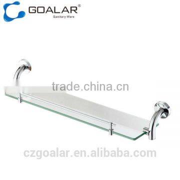 GT-13C Square single tier bathroom glass shelf