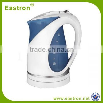 CE GS RoHS 1.7L Plastic Automatic Switch Off Electric Water Kettle