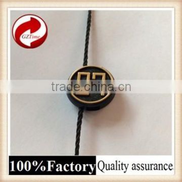 Fashional good quality plastic seal tag with logo string seal loop lock tag pin