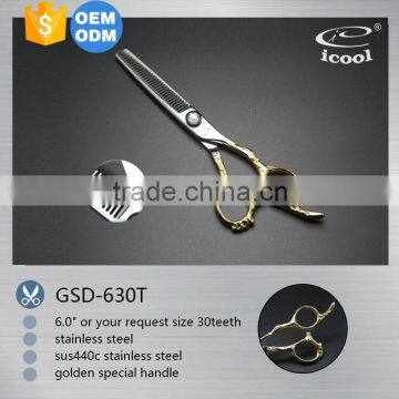 Professional Engraved Handle Barber Scissors Thinning Scissors