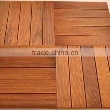 merbau decking tiles with plastic base