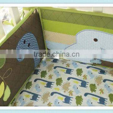Emboidery Baby Boys Dinosaur Bedding Set Crib Bedding Set From Professional Manufacturer photo-4