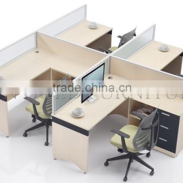 MDF Office furniture 4-seat Workstation Cubicles in Modern appearance (SZ-WS448)