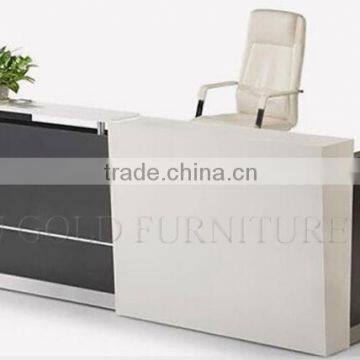 Good quality front desk table wood office cashier counter designs (SZ-RTB044)