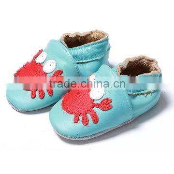 Wholesale baby boy soft sole shoes moccasins leather shoes for toddler infant