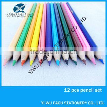 HB 7 inch striped wooden muilti color pencil