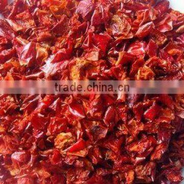 Dehydrated red bell pepper