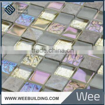 Item:DX010B Iridescent Glass Mosaic Tile