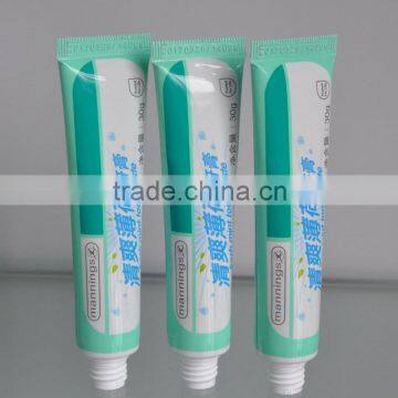 plastic laminated cosmetic tube for toothpaste packaging