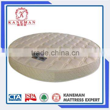 2016 China Wholesale Most Popular King Euro Pillow Top Pocket Spring Round Bed Mattress