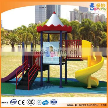 Commercial games outdoor castle plastic theme outdoor playground equipment