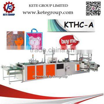 Automatic high speed loop handle bag making machine