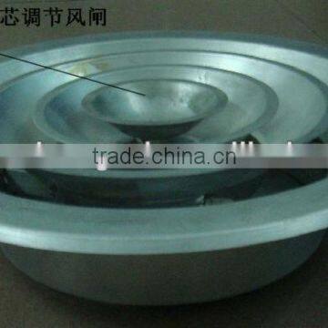 New round diffuser with damper blade
