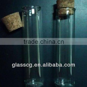 glass test tube with cork