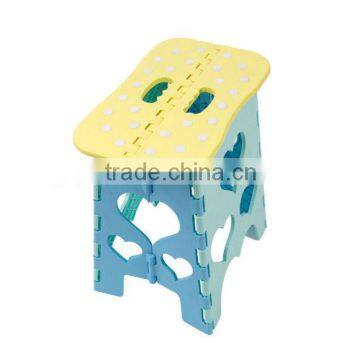 Lovely design plastic folding stool peanut shape stool top