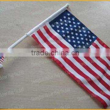 Custom American national flag hand waving flag car window flag