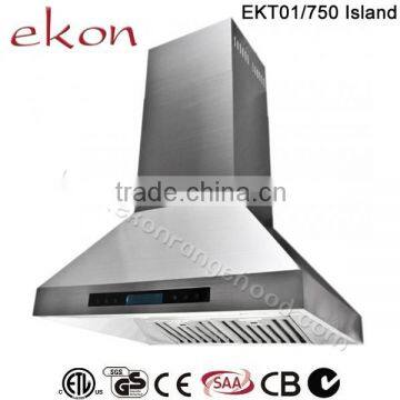 60 Inch Twin Motors Stainless Steel Island Mounted Outdoor Range Hoods