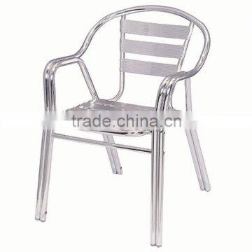 Modern aluminum metallic chair furniture