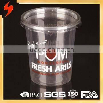 FDA Standard PET Transparent with lid 7oz disposable dessert cups