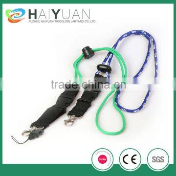 Good Quality round woven lanyard, braided cord rope lanyards, Tubular Cord Lanyard