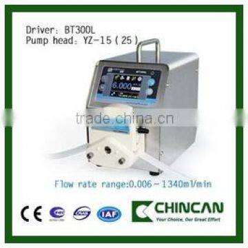 BT300L Intelligent flow peristaltic pump with stainless steel cover