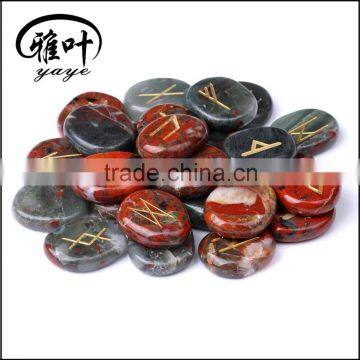 1 inch pocket palm stone, chicken blood stone