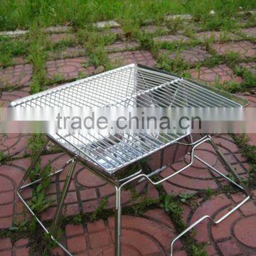 Outdoor Stainless Steel Foldable Picnic Charcoal BBQ Stove photo-2