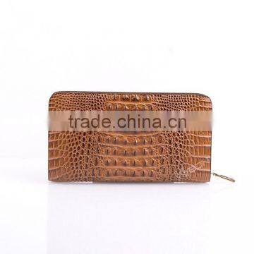 Man short old leather wallet