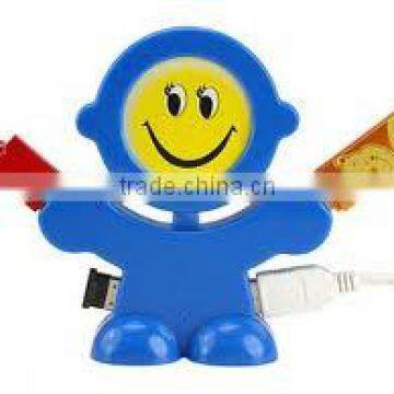 Man Shaped 4 Ports Usb 2.0 Hub Driver High Speed Mini 2.0 Version 4 Port USB Hub photo-4