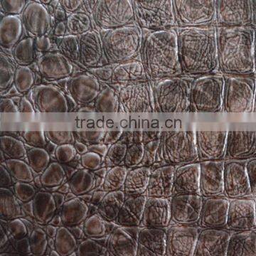 best quality pvc imitation crocodile leather for bag, decoration