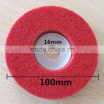 China non woven polishing and buffing wheel for metal & stainless steel