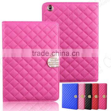 LUXURY CRYSTAL DIAMOND QUILTED LEATHER STAND MAGNETIC CASE COVER FOR APPLE IPAD 2 3 4 photo-2