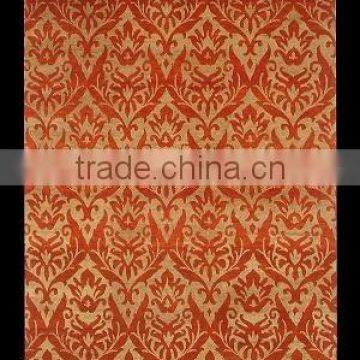 756 Red,tibetan weave carpet made with hand spun wool