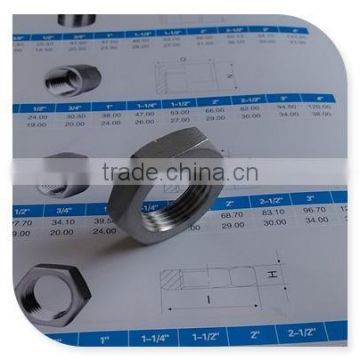 1/2" 304 ss pipe fitting lock nut in 150lbs rating