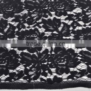 2016 New Fashion Black Long Lace Evening Gown African Lace Fabric photo-6