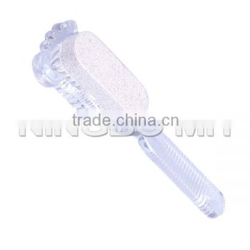 Plastic Nail Brush with Pumice Stone, Pedicure Nail Brush