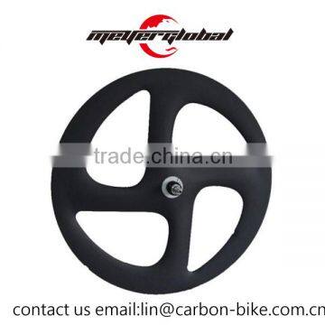 MeyerGlobal Taiwan 700C 4 spoke carbon tubular track fixed gear wheels customized decal