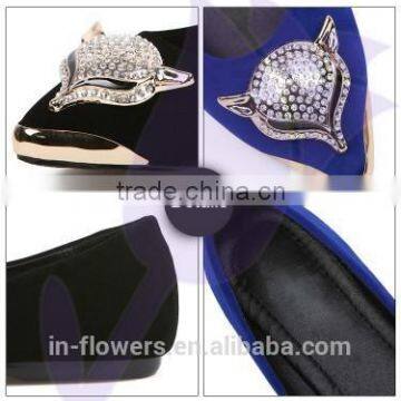 2015 Spring Newest European and American Shallow Mouth Beaded Flat Pointed Shoes Women Shoes photo-5