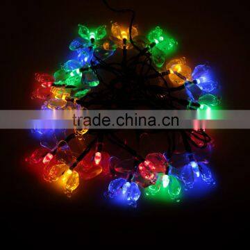 4.7M 20 LED Colorful Butterfly LED String Light Christmas Light Solar Powered Holiday Light for Outdoor/Tree/Roof Decoration