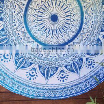 Indian Cotton Hippie Roundie Mandala Beach Throw Round Yoga Mat Table Cover Hippie Throw Wall Hanging