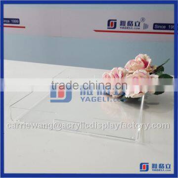 China Yageli Clear Acrylic Serving Trays Wholesale With Handle photo-4