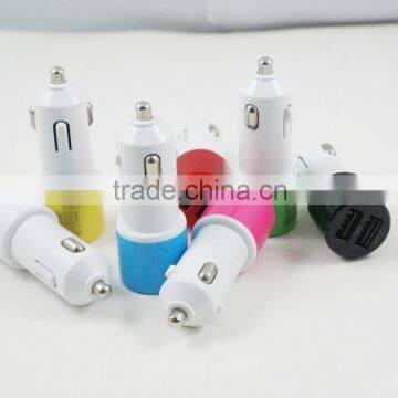 micro universal Dual usb car charger adapter for iPhone 6 5 Samsung mobile phones