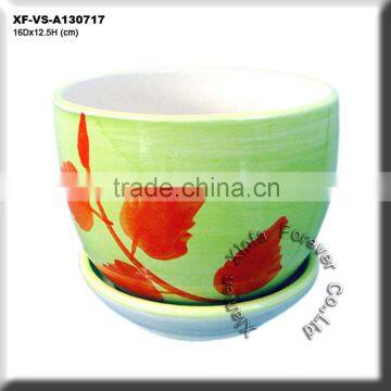 decal ceramic small table flower vase