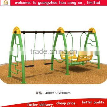 2016 Panic buying good standards sturdy kids outdoor playground swing sets