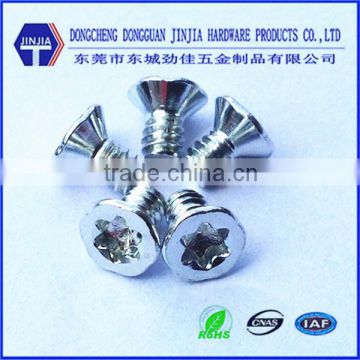 ASME stainless steel 18-8 countersunk torx screw 6#-32*6.3