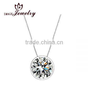 New polishing hip hop round pendant design baby chain pendant